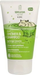 WELEDA Kids Shower & Shampoo Citron vert pétillant 150 ml