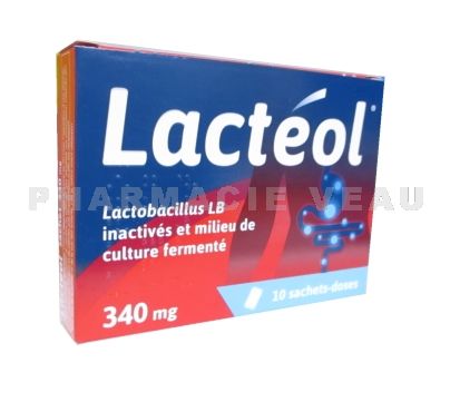 LACTEOL 340 mg : boîte de 10 sachets doses buvables