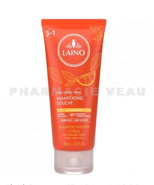 LAINO Shampooing Douche AGRUMES BIO 3 en 1 (200 ml)