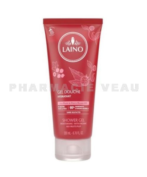 LAINO Gel Douche à la pulpe de Fruits Rouges Bio (200ml)