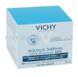 VICHY Aqualia Thermal Crème Visage RICHE- Peaux sèches à très sèches 50 ml