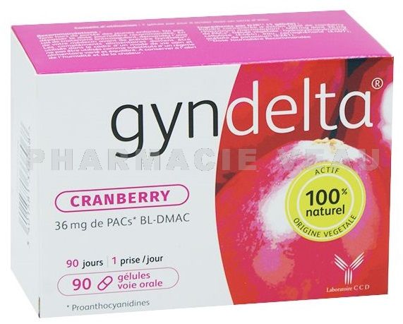 GYNDELTA CRANBERRY - Confort urinaire (90 gélules)