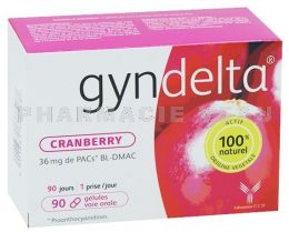 GYNDELTA CRANBERRY - Confort urinaire 90 gélules