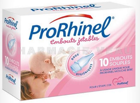 PRORHINEL Embouts jetables mouche bébé (10 embouts) - Pharmacie Veau en  ligne