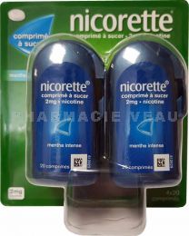 NICORETTE 2 mg MENTHE INTENSE 80 comprimés à sucer