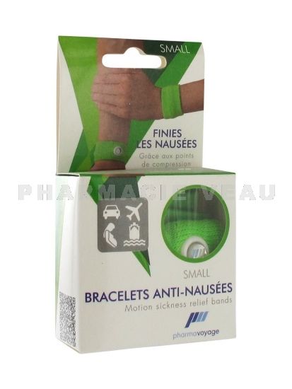 Bracelets Anti Nausées Mal des Transports Vert SMALL (2 bracelets voyage)