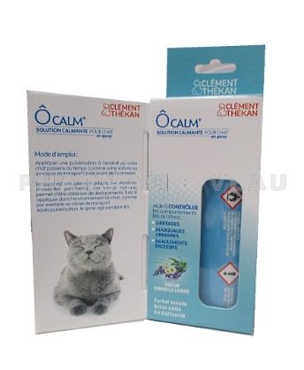 ÔCALM Solution calmante pour les chats - Phéromones (Spray 29 ml