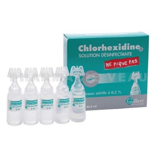 CHLORHEXIDINE GILBERT 0,2% désinfectant 10 unidos