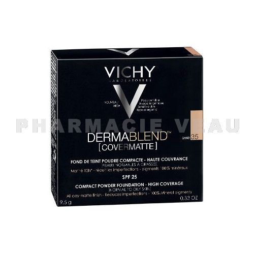 VICHY DERMABLEND POUDRE SAND N° 35 Fond De Teint Poudre Compacte 9.5g