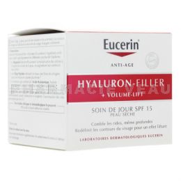 EUCERIN Hyaluron-Filler + Volume Lift : Soin de Jour Peau Sèche 50ml