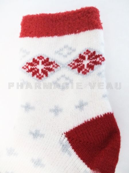 AIRPLUS Chaussettes Hydratantes Flocons Rouges (Taille 35-41)