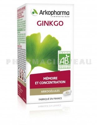 ARKOGELULES GINKGO BIO (45 gélules)