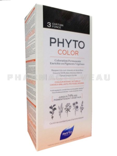 PHYTOCOLOR 3 Coloration Permanente CHATAIN FONCE