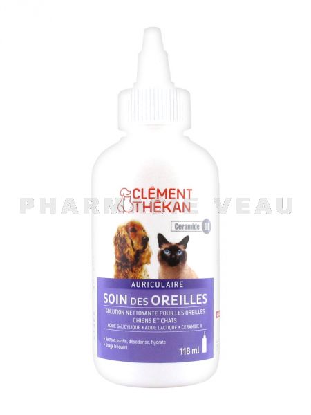 CLEMENT THEKAN Soin des Oreilles Chiens et Chats (118 ml