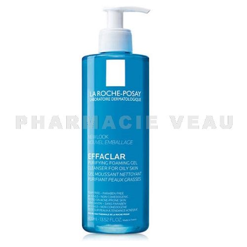 EFFACLAR Gel Moussant Purifiant Peaux grasses (400 ml) Roche Posay