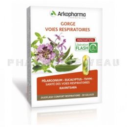 ARKOPHARMA DUOFLASH Confort Respiratoire Nez & Gorge 30 gélules