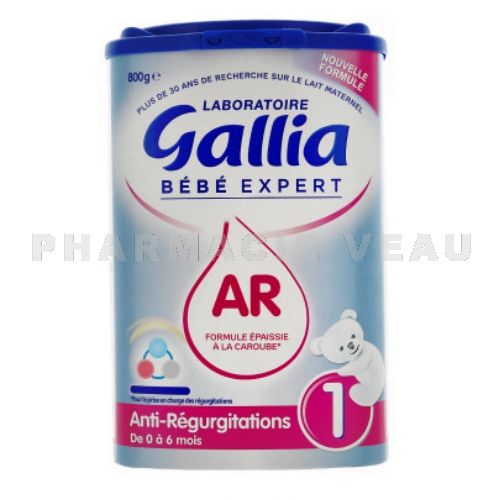 GALLIA Bébé Expert Lait Anti Régurgitations AR 1er AGE 0-6mois (800g)