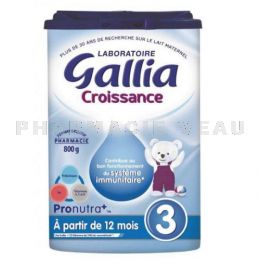 GALLIA Calisma 3 AGE Lait CROISSANCE 800g
