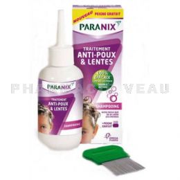 PARANIX Anti-Poux et Lentes SHAMPOOING traitant 200ml + Peigne OFFERT