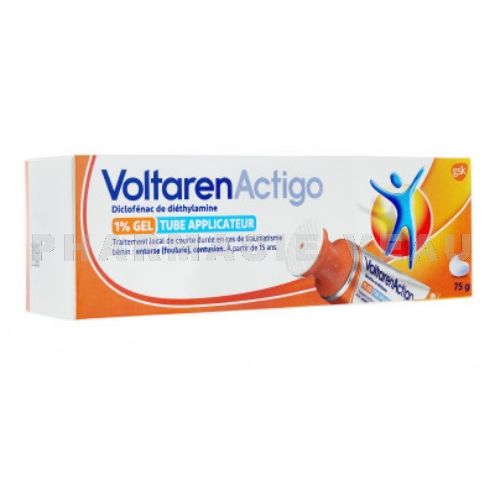 VOLTAREN ACTIGO 1% Gel Tube Applicateur (75g) - Voltarenactigo - Diclofénac