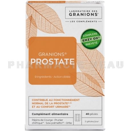 GRANIONS Prostate Confort urinaire 40 gélules