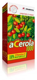 ACEROLA 1000 100% Naturelle Arkopharma boîte de 30 comprimés à croquer