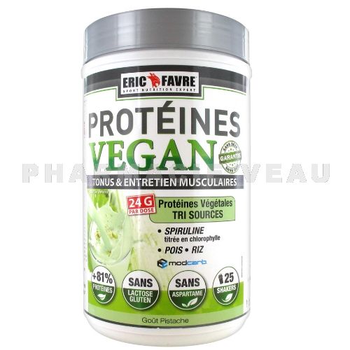 ERIC FAVRE Protéines végétales VEGAN saveur Pistache (750g)