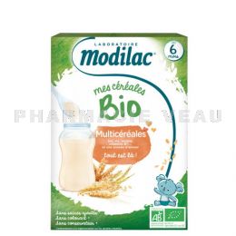 MODILAC Céréales BIO +6 mois Multicéréales 250g 