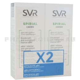 SVR SPIRIAL Déodorant Crème Anti Transpiration Lot 2x50ml