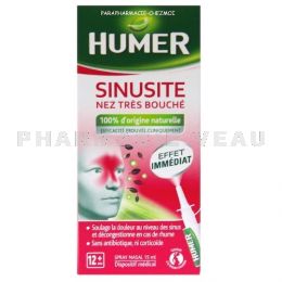 HUMER Sinusite Nez Très Bouché Spray nasal Sinusite Rhume Spray 15 ml