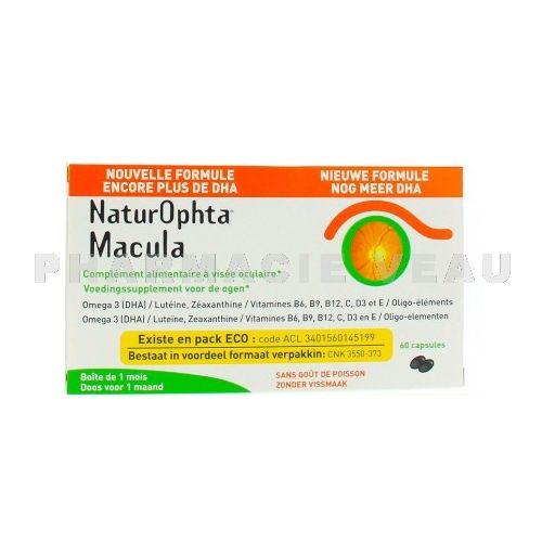 capsules DHA naturophta macula oculaire 