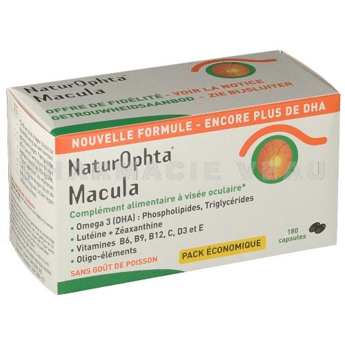 capsules DHA naturophta macula oculaire