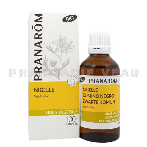 NIGELLE - Pranarom Huile végétale Bio De Nigelle - Flacon 50 ml