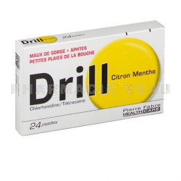 DRILL Citron Menthe 24 pastilles
