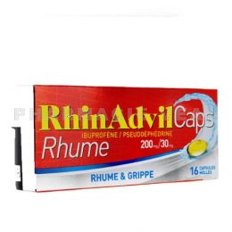 RHINADVIL Caps RHUME 16 capsules RhinAdvilCaps