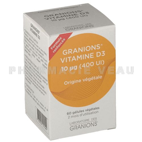 GRANIONS Vitamine D3 (60 gélules)