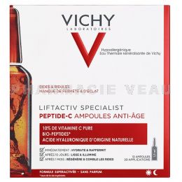 VICHY LIFTACTIV PEPTIDE-C Ampoules Visage Anti Age Anti Rides 10 ampoules