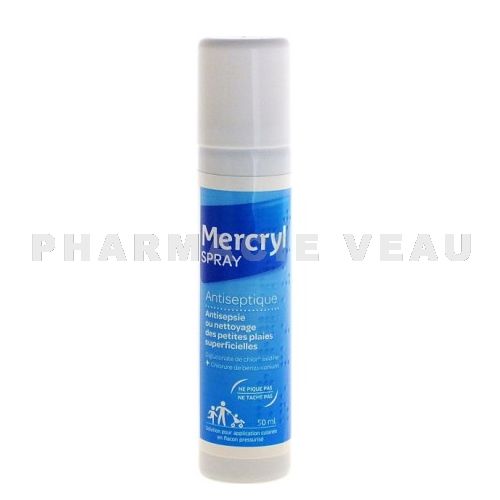 MERCRYL Spray Antispetique désinfectant Petites Plaies (50ml)