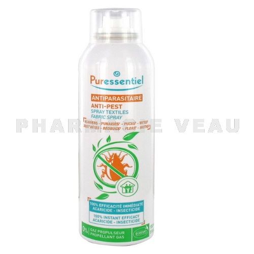 PURESSENTIEL ANTIPARASITAIRE Spray Textiles anti acariens (150ml)