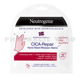 CICA REPAIR Masque Réparateur Mains 1 paire de gants réparateurs Neutrogena