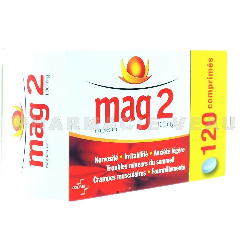 MAG2 Magnésium 100 mg (120 comprimés)