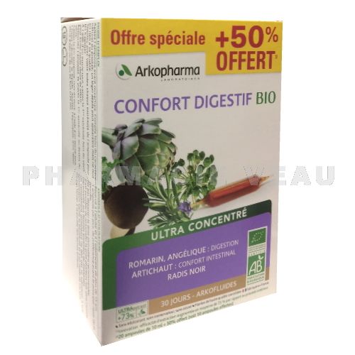 acheter ampoules plantes arkopharma digestion