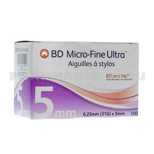 BD MICRO FINE ULTRA Aiguilles à stylos insuline 5 