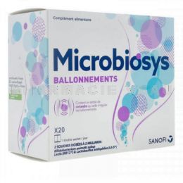 MICROBIOSYS Ballonnements Probiotiques 20 sticks