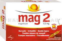 MAG2 Magnésium 30 ampoules