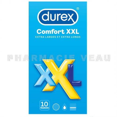 Durex COMFORT XXL Grande Taille (10 préservatifs)