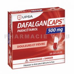 DAFALGAN CAPS 500mg 16 gélules Dafalgancaps