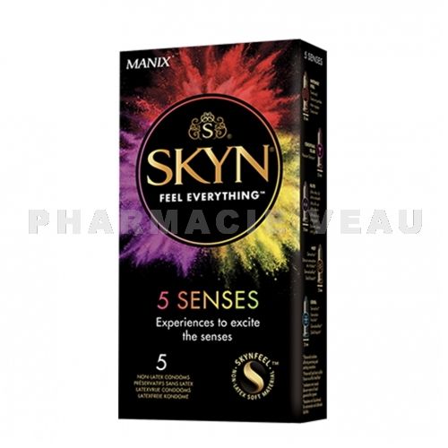 MANIX SKYN 5 Senses (assortiment 5 préservatifs)