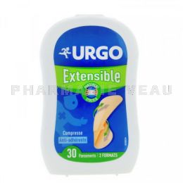 URGO Pansements Extensibles Adhésifs Antiseptiques boite de 30