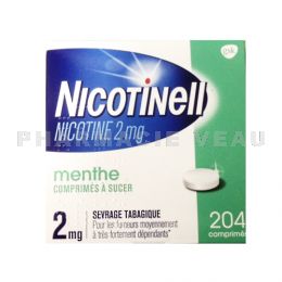 NICOTINELL MENTHE 2 mg 204 comprimés à sucer